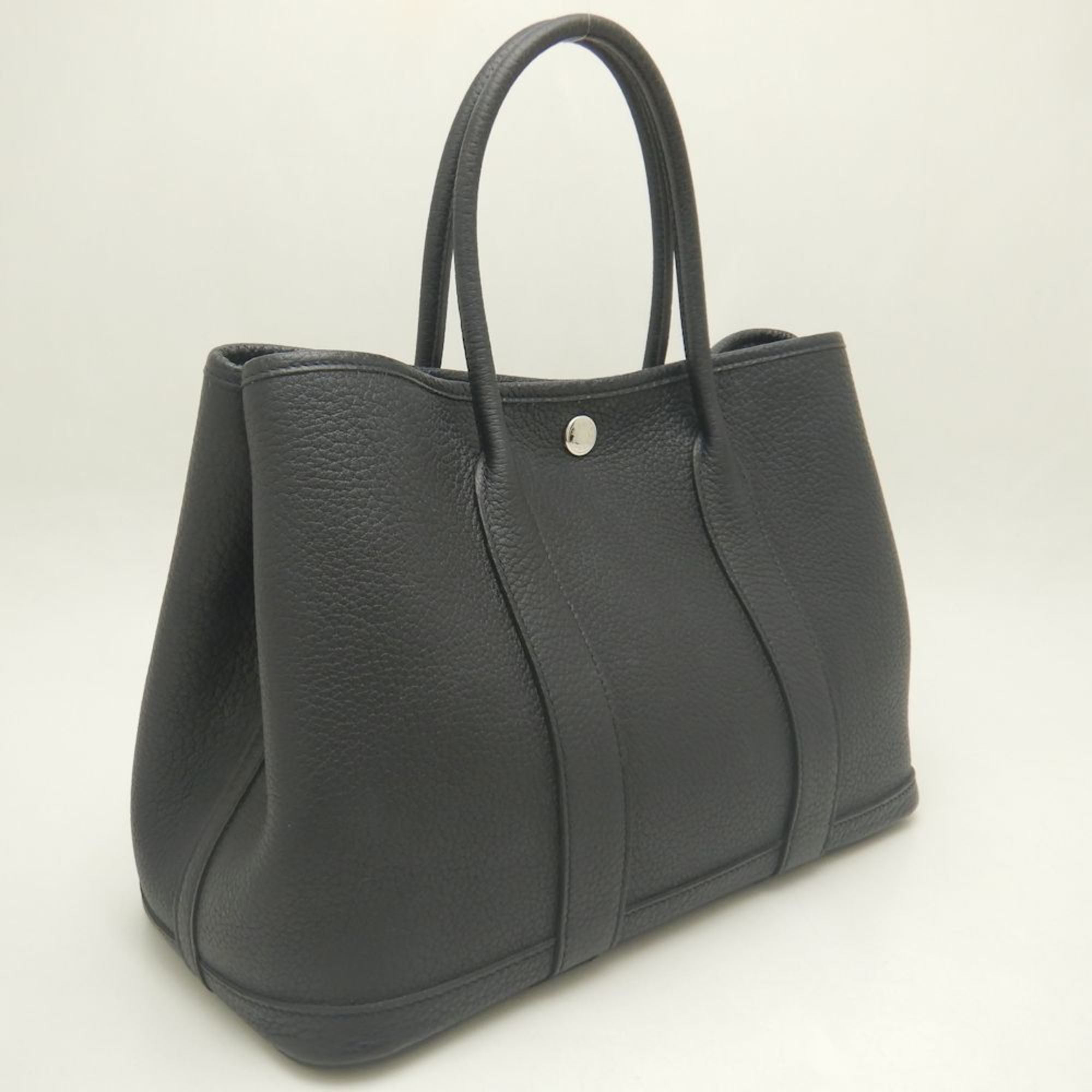 HERMES Garden TPM Tote Bag Negonda Black 252140