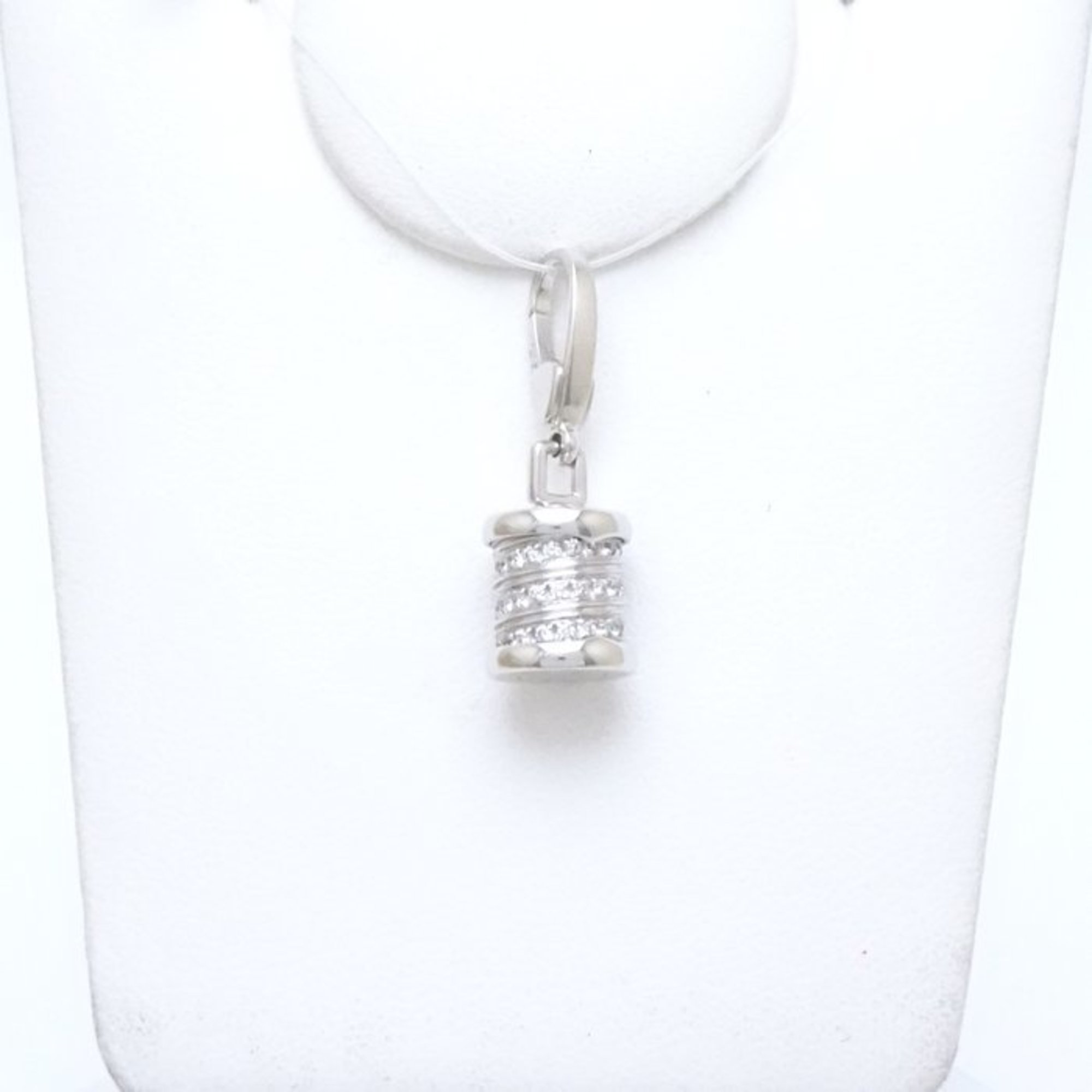 BVLGARI B.zero1 Element Charm Diamond Pendant Top K18WG White Gold 292463