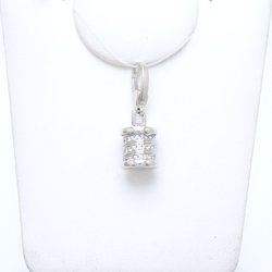 BVLGARI B.zero1 Element Charm Diamond Pendant Top K18WG White Gold 292463