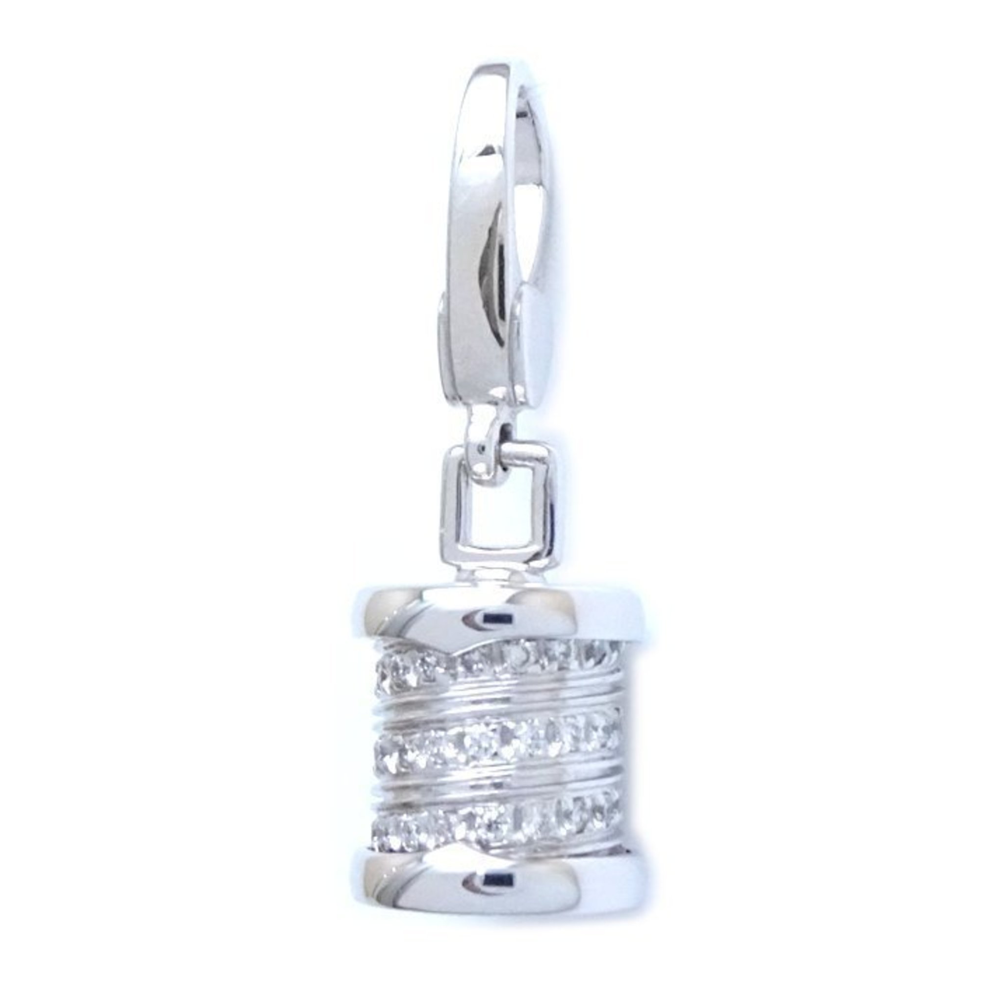 BVLGARI B.zero1 Element Charm Diamond Pendant Top K18WG White Gold 292463