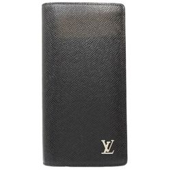 LOUIS VUITTON Louis Vuitton Taiga Long Wallet M30285 Portefeuille Brazza Ardoise 180747