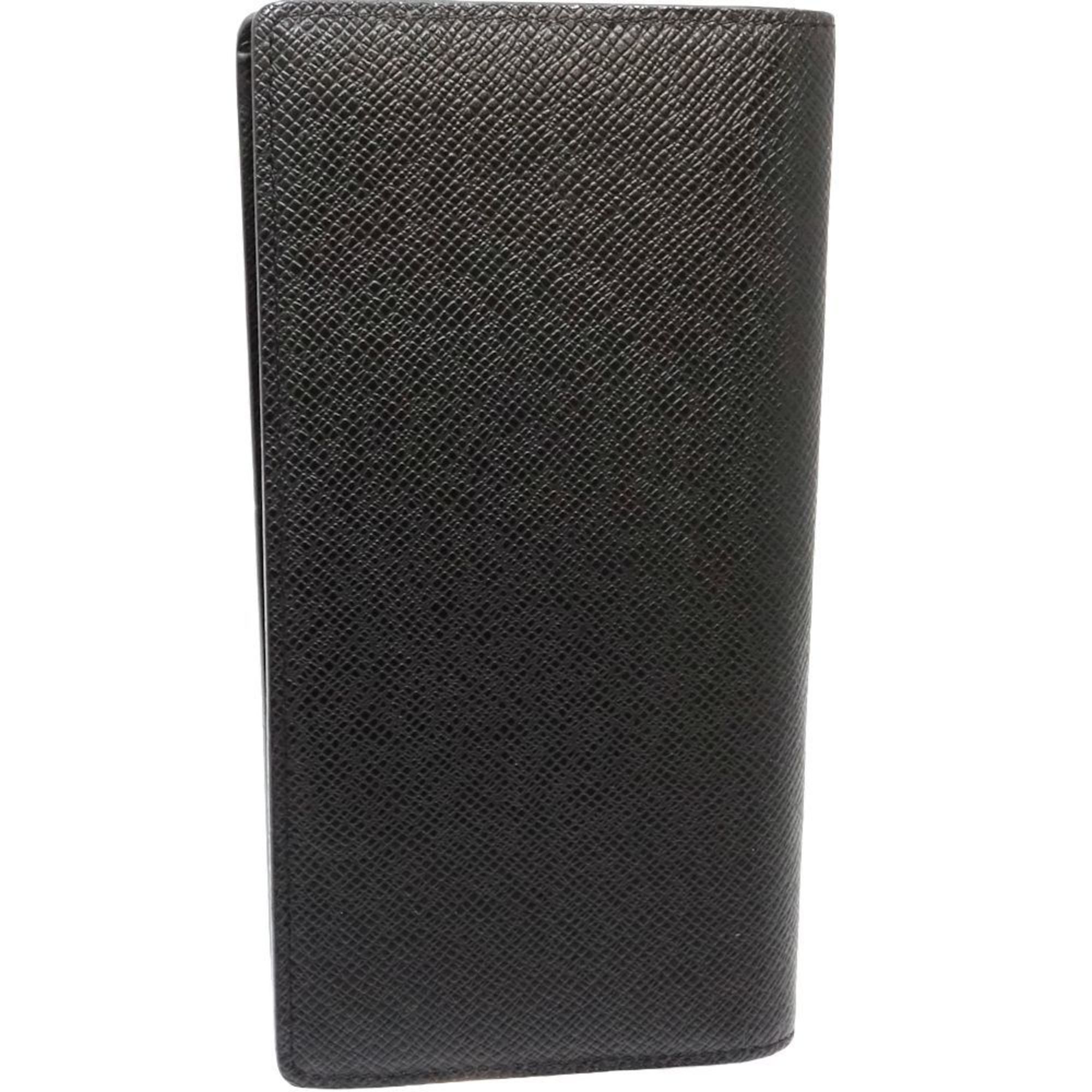 LOUIS VUITTON Louis Vuitton Taiga Long Wallet M30285 Portefeuille Brazza Ardoise 180747