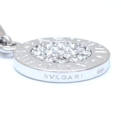 BVLGARI Diamond Charm Pendant Top K18WG White Gold 292466