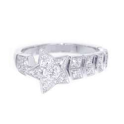 Chanel Ring Comet Collection Diamond 27P Approx. 0.43ct K18WG White Gold Size 53 J11457