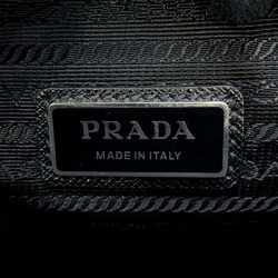 Prada Shoulder Bag Nylon Leather 2VH113 PRADA Black