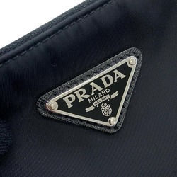 Prada Shoulder Bag Nylon Leather 2VH113 PRADA Black