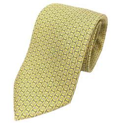 Hermes HERMES tie Chaine d'Ancre yellow men's