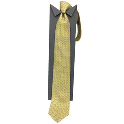 Hermes HERMES tie Chaine d'Ancre yellow men's