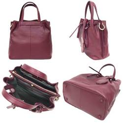 Cole Haan Grand Ambition Small Baguette Bag Shoulder 2WAY Tote Bordeaux U04146 Women's aq10523