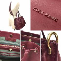 Cole Haan Grand Ambition Small Baguette Bag Shoulder 2WAY Tote Bordeaux U04146 Women's aq10523