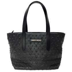 JIMMY CHOO Tote Bag SOFIA/S J000095749001 EMBOSSED STARS ON GRAINY LEATHER Stars Black Jimmy Choo Ladies