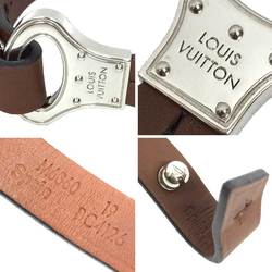 LOUIS VUITTON Louis Vuitton Leather Bracelet Archive M6360 Size 19 Brown x Men's