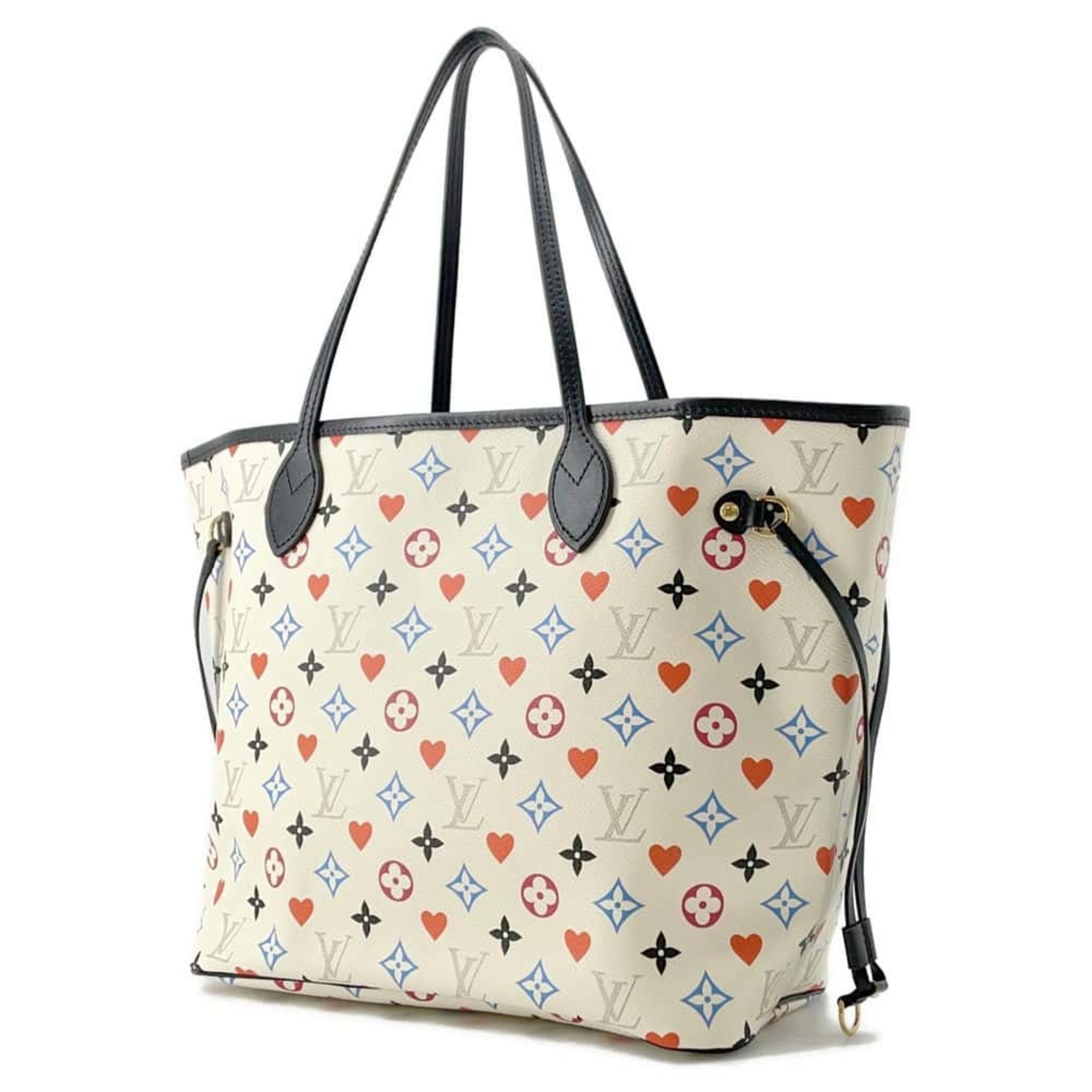 Louis Vuitton Tote Bag Monogram Game On Neverfull MM M57462 LOUIS VUITTON White