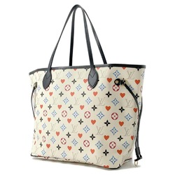 Louis Vuitton Tote Bag Monogram Game On Neverfull MM M57462 LOUIS VUITTON White