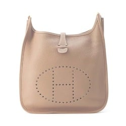 Hermes shoulder bag Evelyn 3 PM Etoupe Taurillon Clemence Y stamp