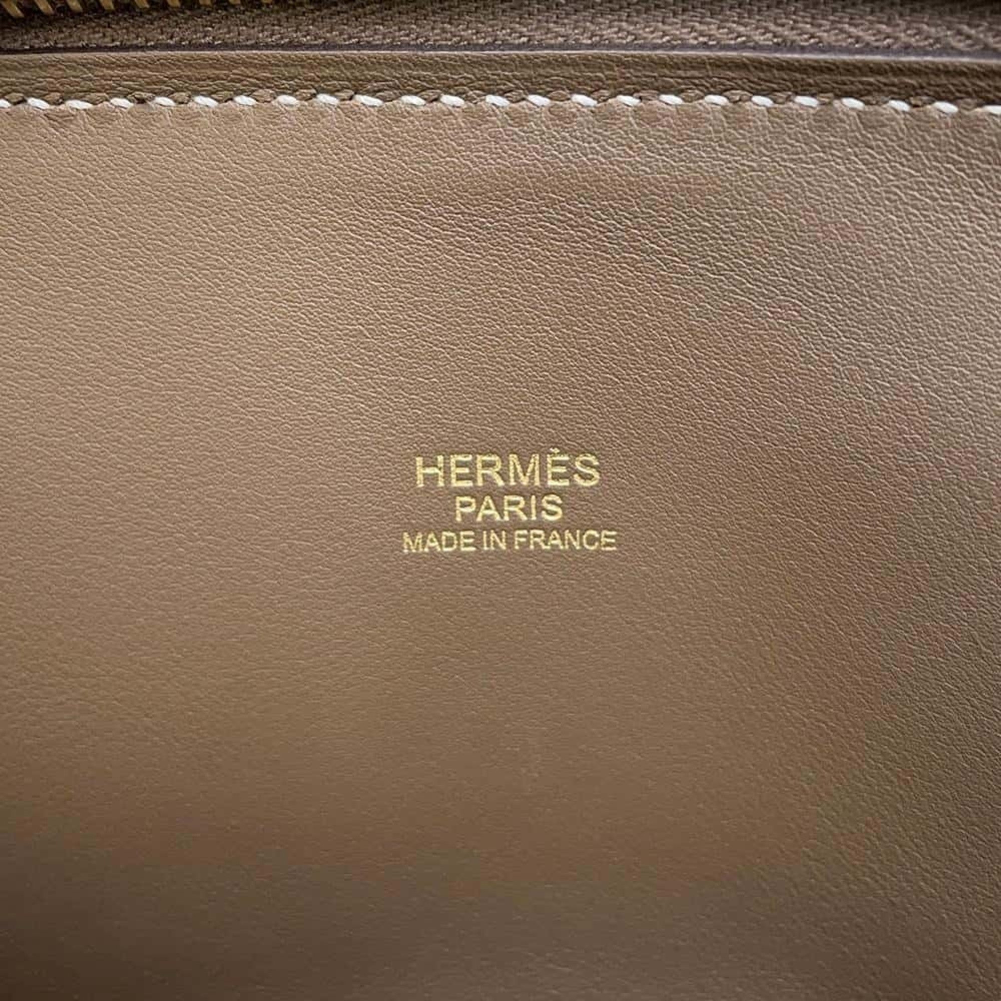 Hermes handbag Bolide 31 Etoupe Taurillon Clemence Y stamp 2way shoulder