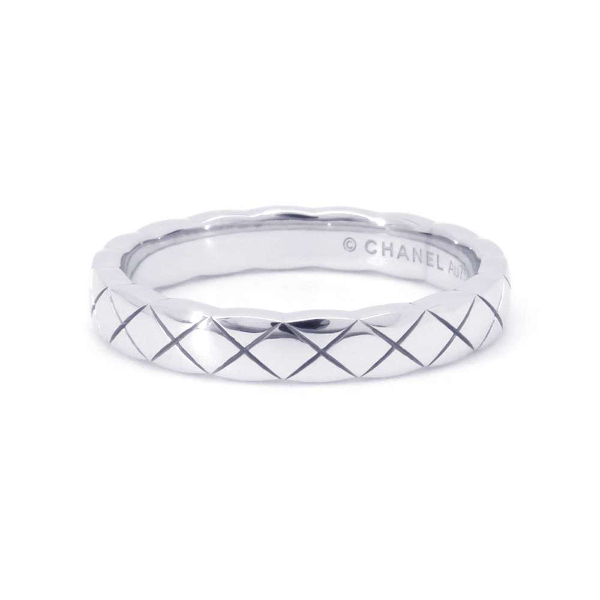 Chanel Ring Coco Crush Collection Model K18WG White Gold Size 51 J11793 CHANEL