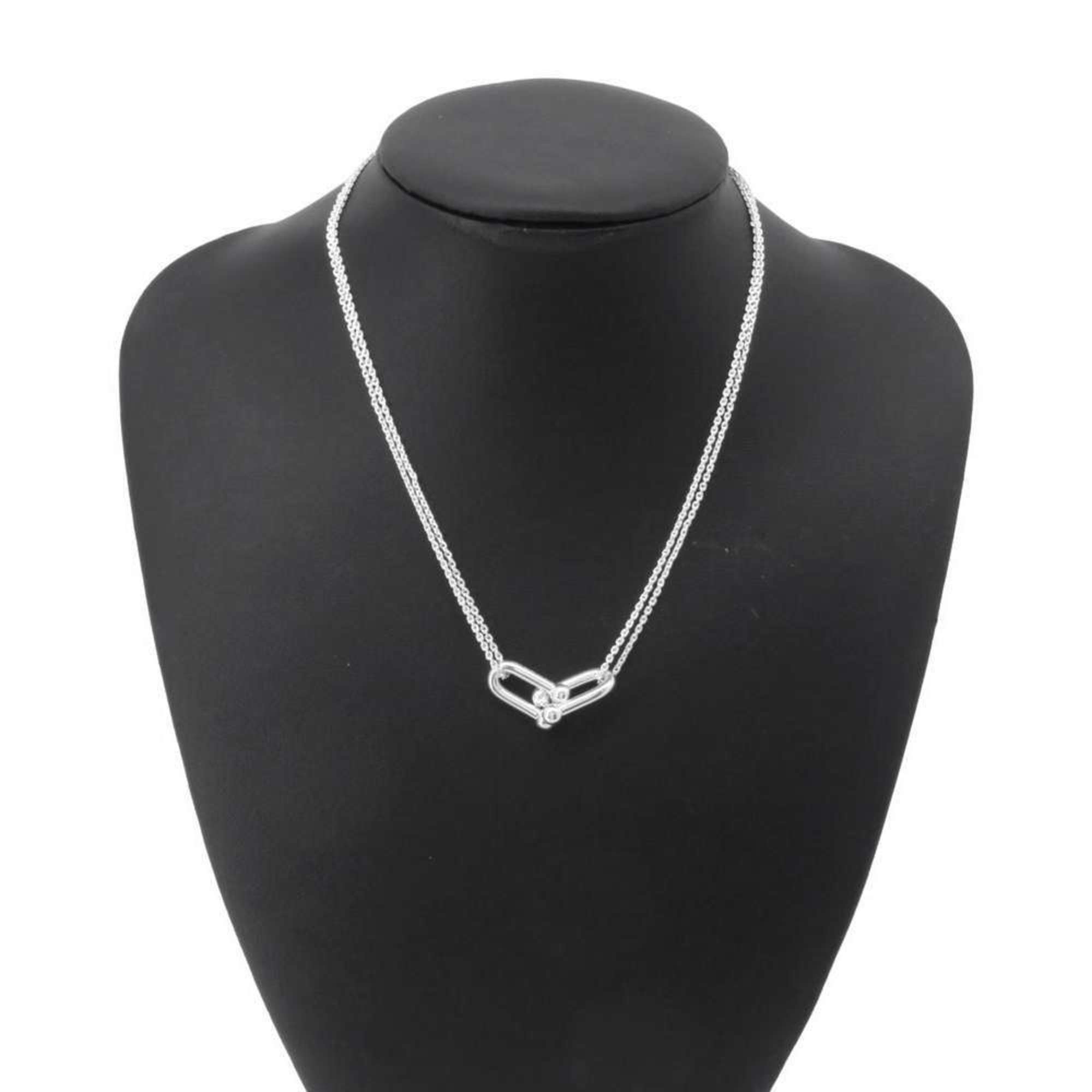 Tiffany Necklace Large Double Link Pendant SV925 Silver 63104337 & Co.