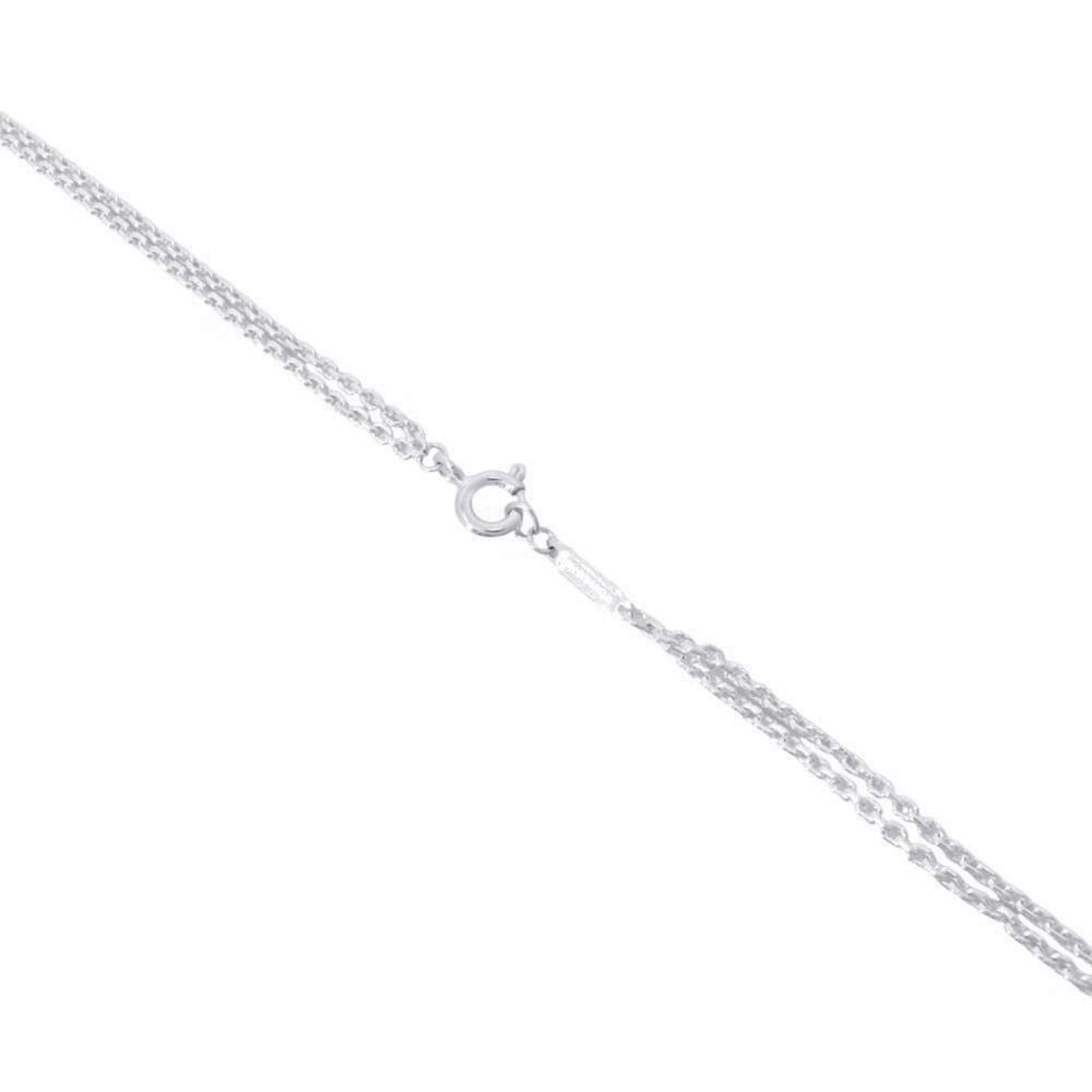 Tiffany Necklace Large Double Link Pendant SV925 Silver 63104337 & Co.