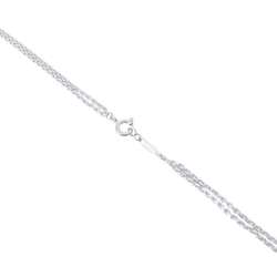 Tiffany Necklace Large Double Link Pendant SV925 Silver 63104337 & Co.