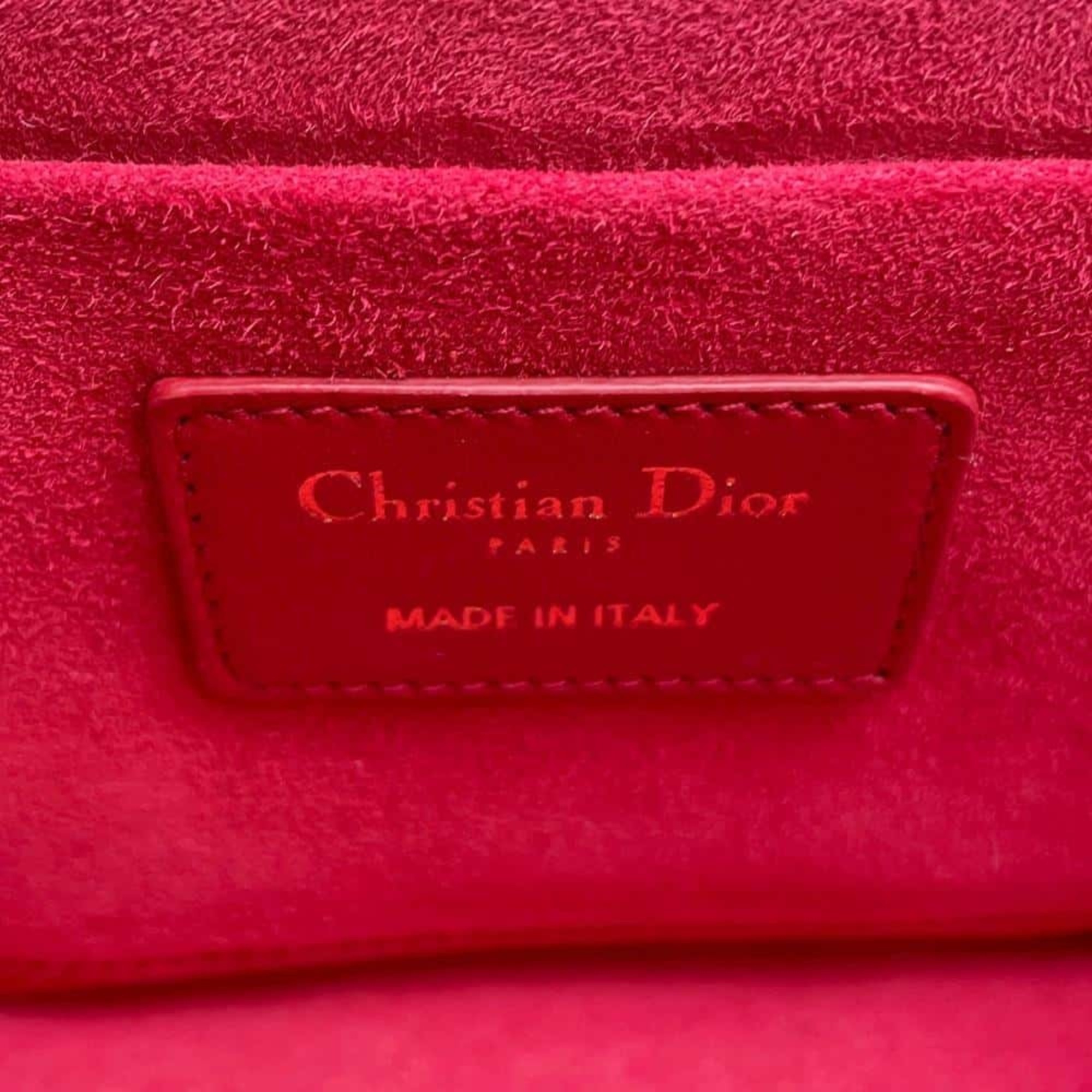 Christian Dior Dior Handbag DIORTRAVEL Small Vanity Cannage Lambskin S5488UNTR 2way Shoulder