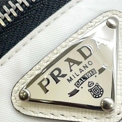 Prada Pouch Wristband Nylon 1TT095 PRADA White Black