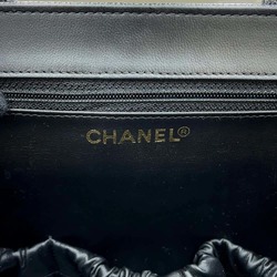 Chanel Vanity Bag Coco Mark Caviar Skin A01999 CHANEL Pouch 2way Shoulder Black