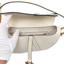 Christian Dior Shoulder Bag Saddle M0446CWVG White