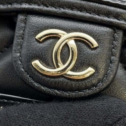 Chanel Chain Phone Case Matelasse Coco Mark Lambskin Patent AP3559 CHANEL Black