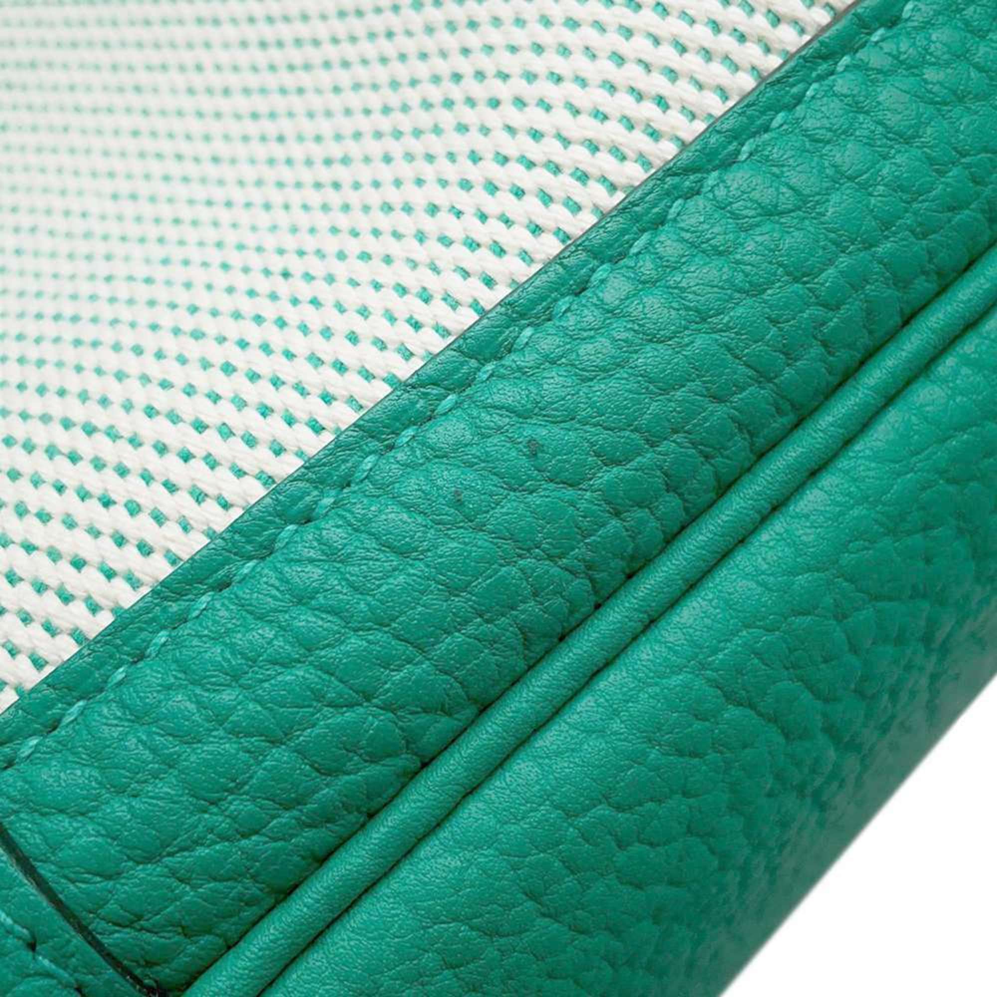 Hermes Garden TPM Vert Jade Toile Twill H Negonda U Stamp