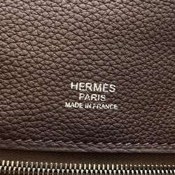 Hermes Shoulder Bag City News Ebène Black Togo D Stamp Men's