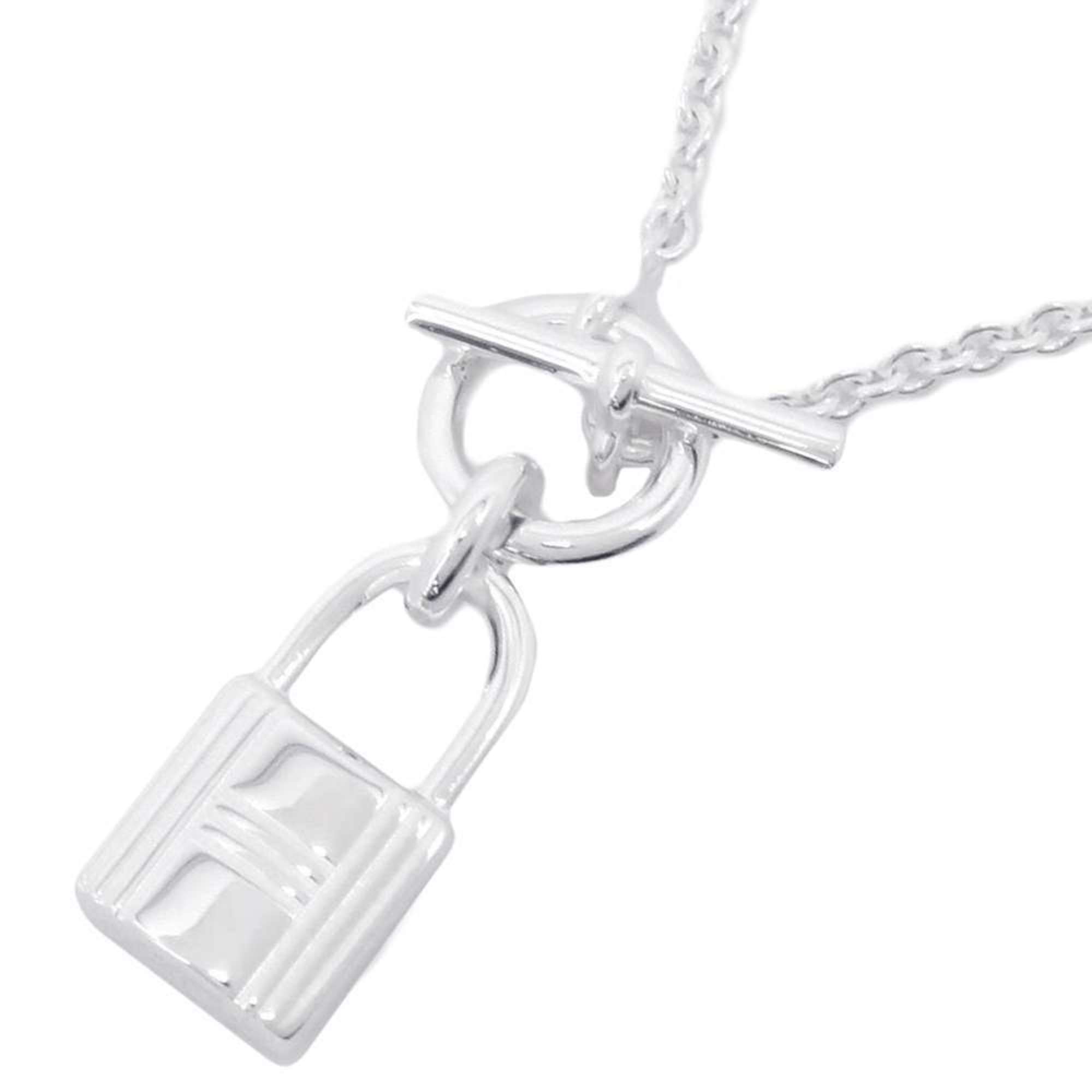 Hermes Necklace Amulet Kelly Cadena SV925 Silver HERMES Pendant