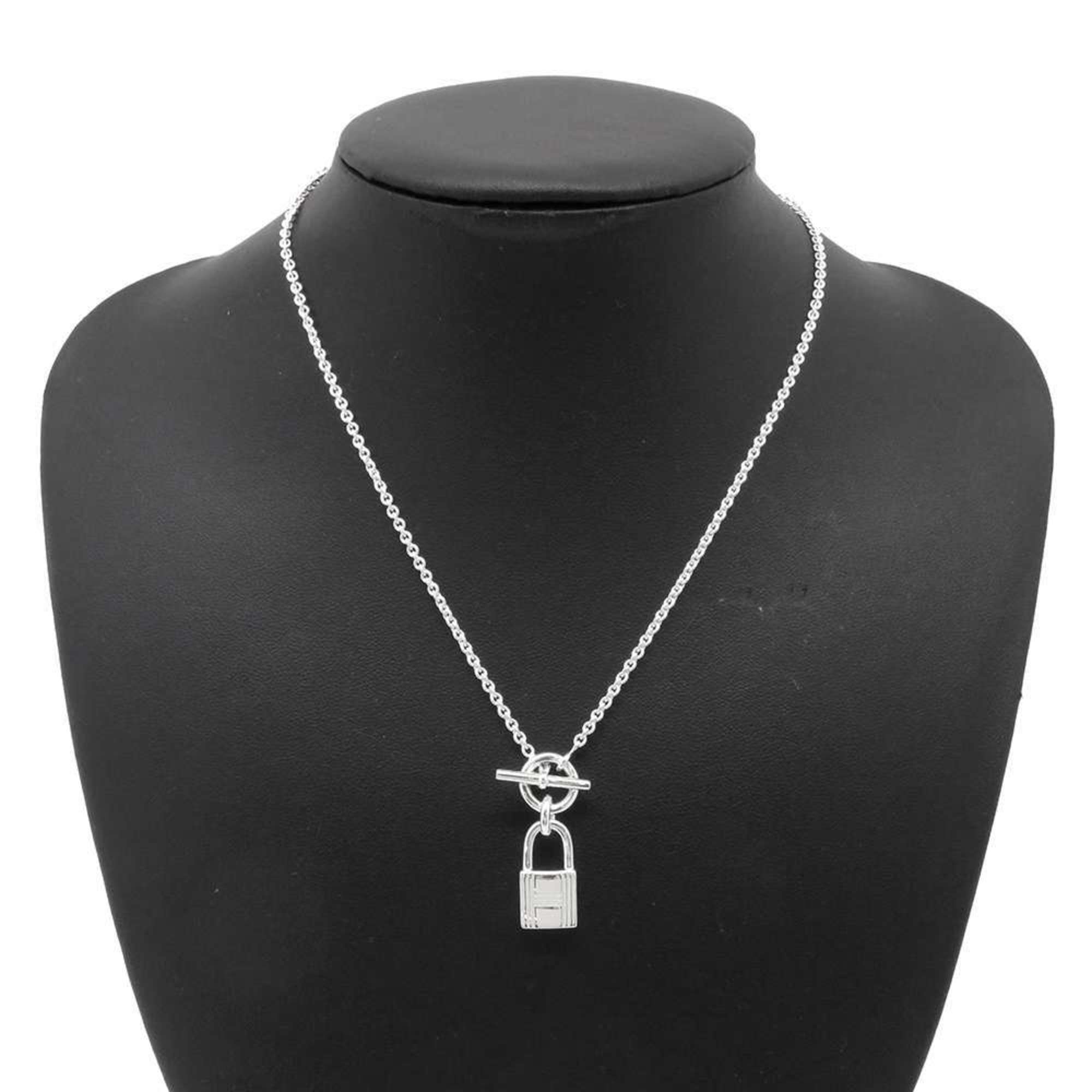 Hermes Necklace Amulet Kelly Cadena SV925 Silver HERMES Pendant