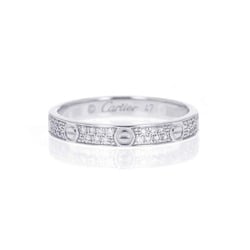 Cartier Ring Love Small Model Diamond K18WG White Gold Size 47 B4218247