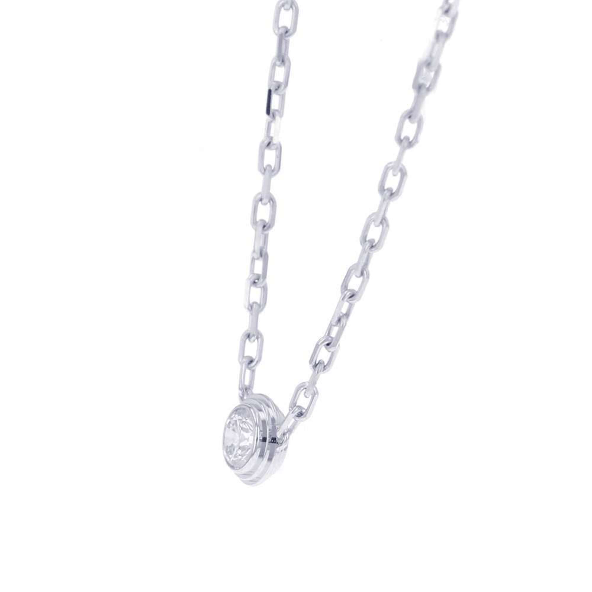 Cartier Necklace Amour SM Diamond 1P Total 0.09ct K18WG White Gold B7215900 Pendant