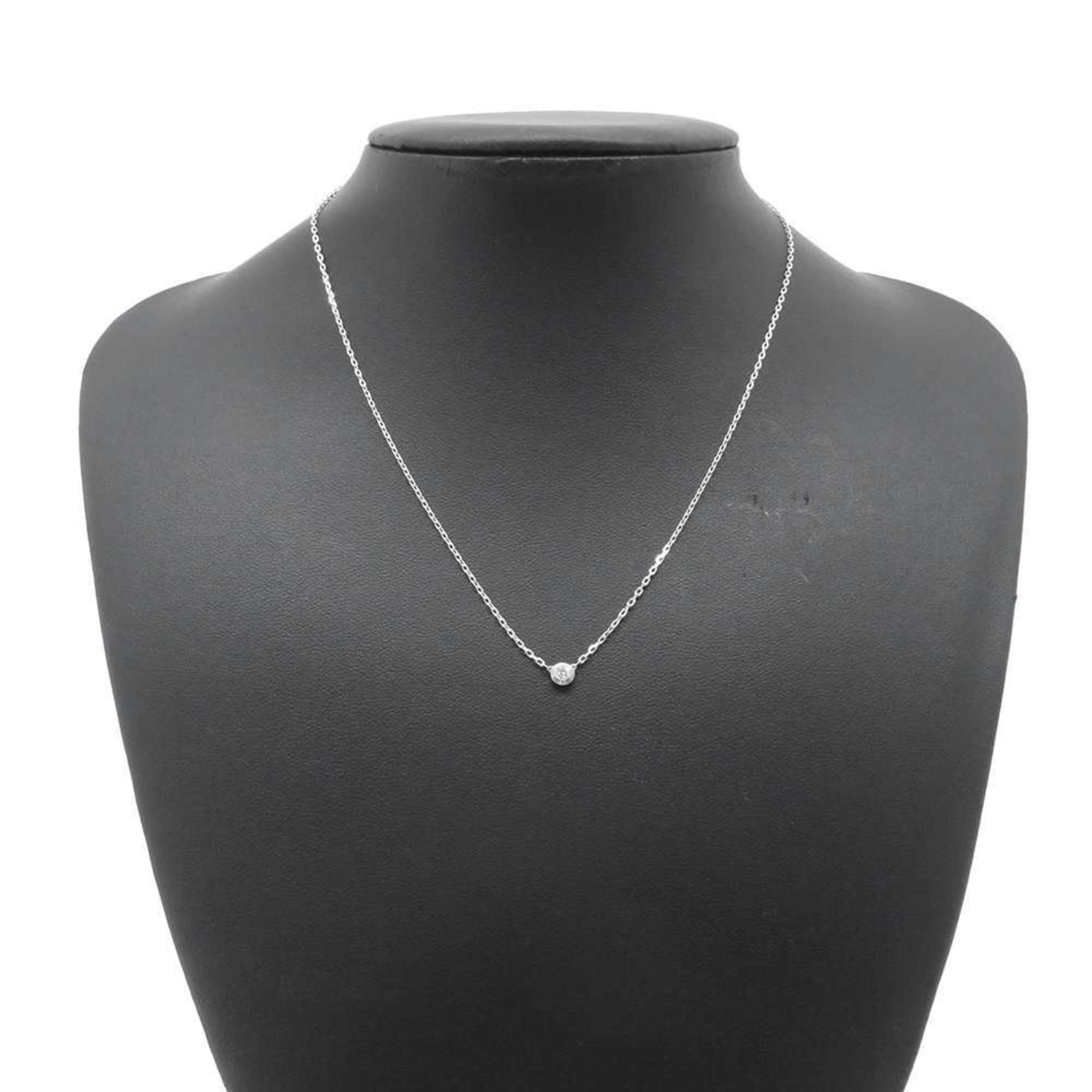 Cartier Necklace Amour SM Diamond 1P Total 0.09ct K18WG White Gold B7215900 Pendant