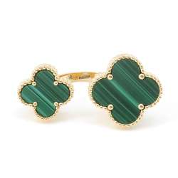 Van Cleef & Arpels Ring Magic Alhambra Entree Les Doors Malachite K18YG Size 50 VCARO3MI00