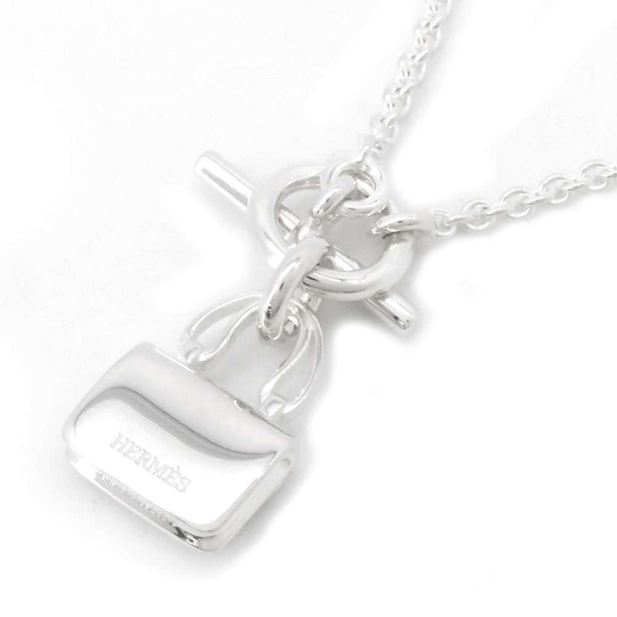 Hermes Necklace Amulet Constance SV925 Silver HERMES Pendant