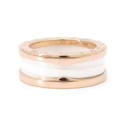 BVLGARI Ring B-zero1 2-band K18PG pink gold white ceramic size 53 347021