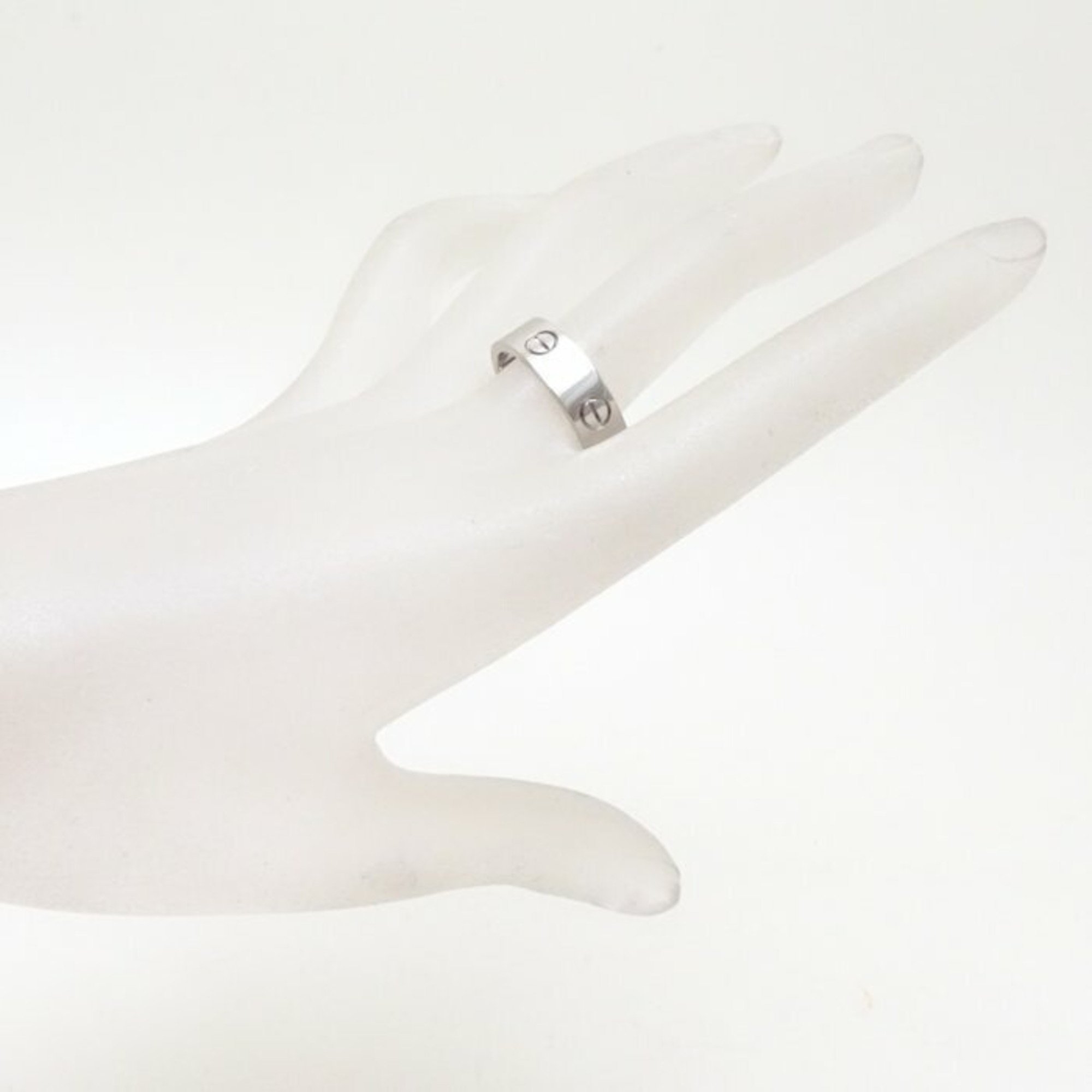 CARTIER Cartier Love Ring #60 LOVE B4084700 K18WG White Gold 292532