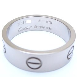 CARTIER Cartier Love Ring #60 LOVE B4084700 K18WG White Gold 292532