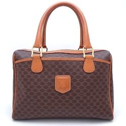 CELINE Handbag Macadam Coated Canvas x Leather Brown 351740