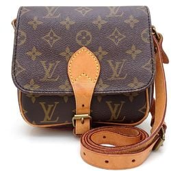 LOUIS VUITTON Louis Vuitton Monogram Cartesier PM M51254 Shoulder Bag Brown 351677