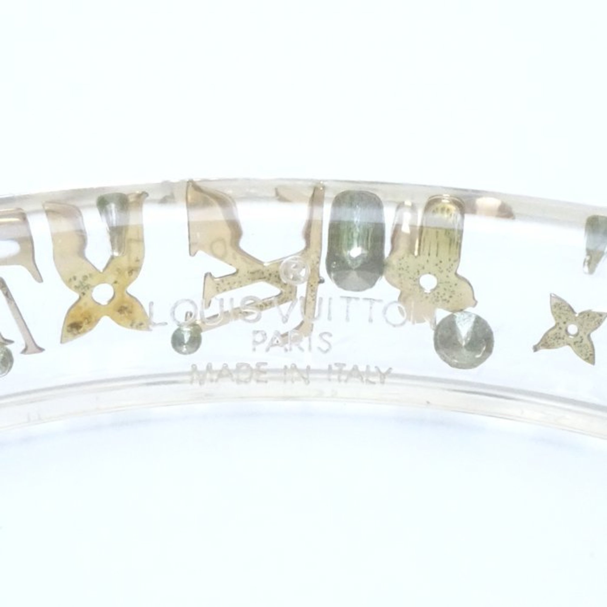 LOUIS VUITTON Louis Vuitton Bracelet Inclusion Bangle #M Clear x Gold M65202 292561