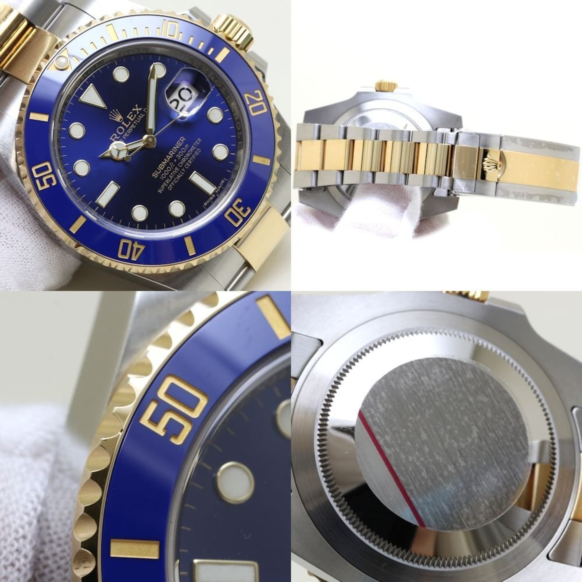 ROLEX Rolex Submariner Date 116613LB Blue Random Number K18YG Yellow Gold x Stainless Steel Men's 39612 Watch