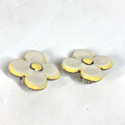 LOUIS VUITTON Louis Vuitton Flower Earrings Ceramic Women's White