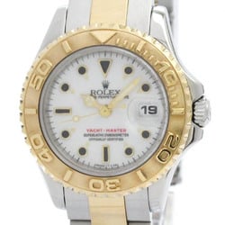 ROLEX Yacht-Master 69623 U Serial 18K Gold Steel Automatic Ladies Watch BF576538