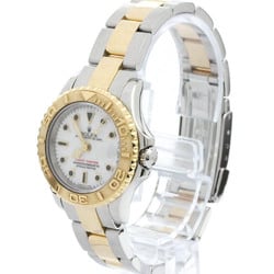 ROLEX Yacht-Master 69623 U Serial 18K Gold Steel Automatic Ladies Watch BF576538