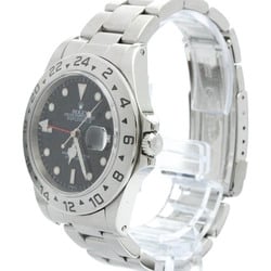 Polished ROLEX Explorer II 16570 U Serial Steel Automatic Mens Watch BF576488