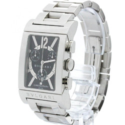 Polished BVLGARI Rettangolo Stainless Steel Quartz Mens Watch RTC49S BF576500